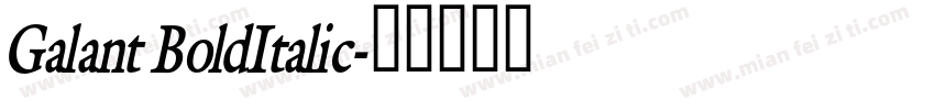 Galant BoldItalic字体转换